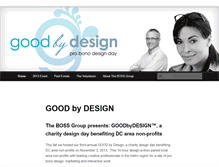 Tablet Screenshot of good-by-design.thebossgroup.com